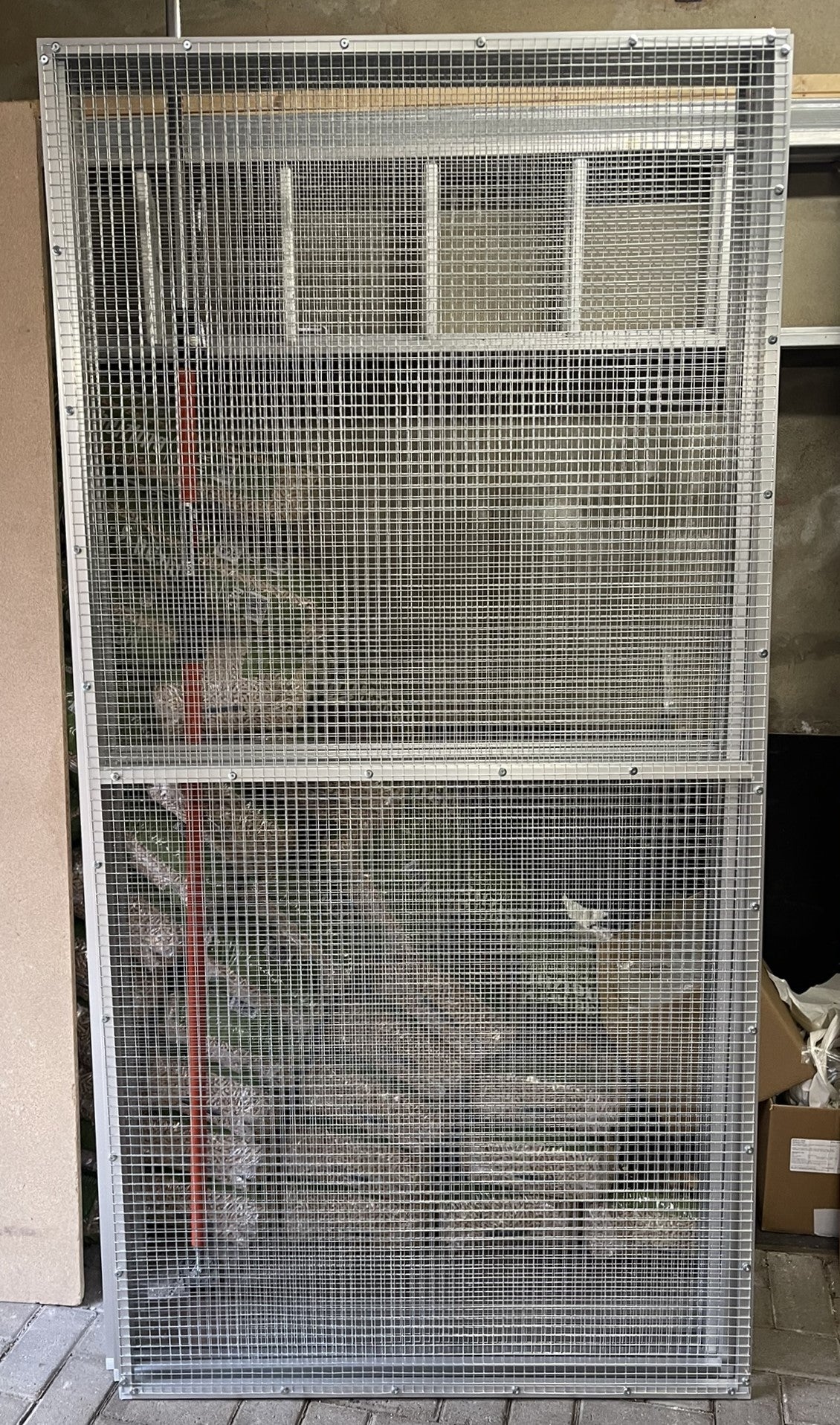 Vogelvoliere Größe 204x100x202cm 12,7mm Draht