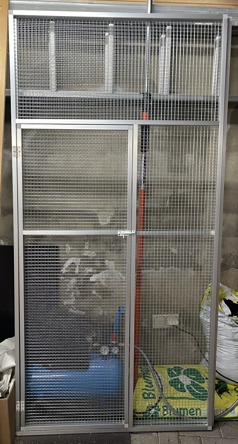 Vogelvoliere Größe 204x100x202cm 12,7mm Draht