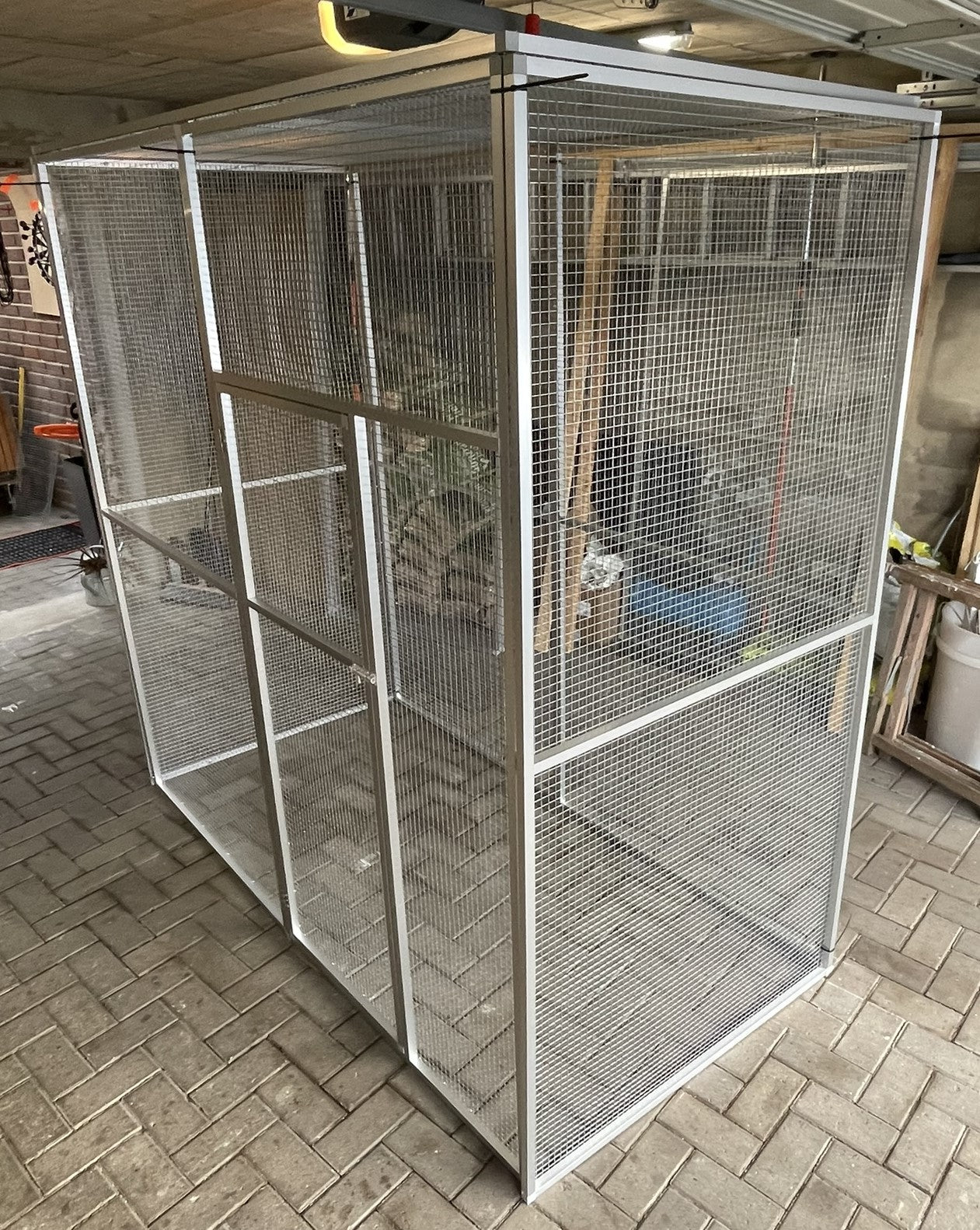 Vogelvoliere Größe 204x100x202cm 12,7mm Draht